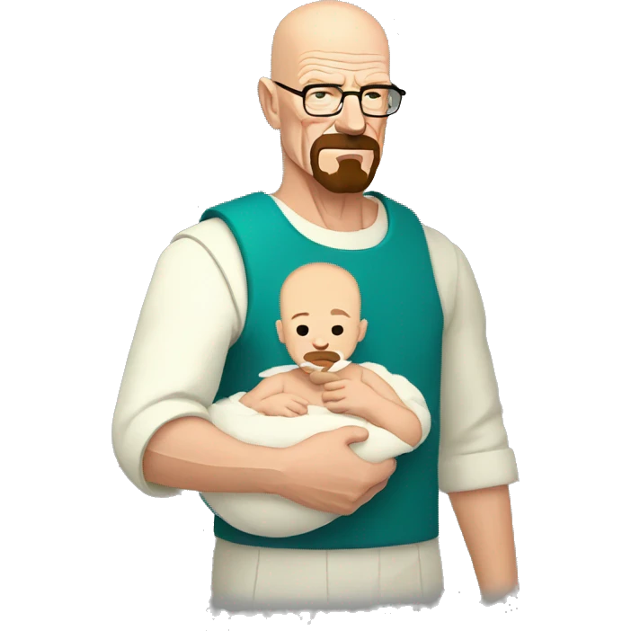 Walter white holding baby  emoji