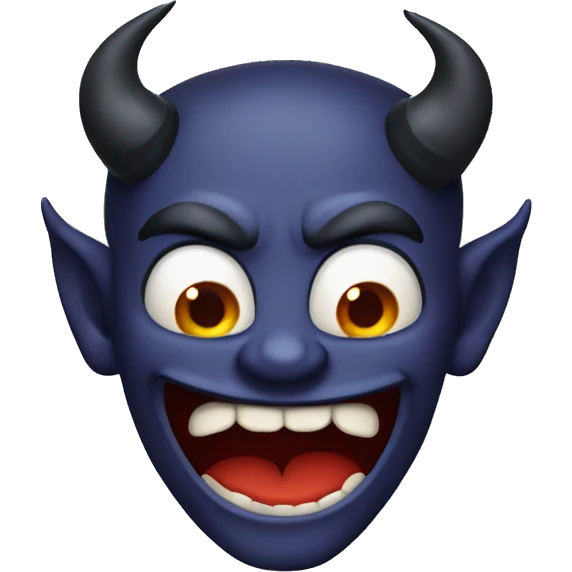 Smirking devil emoji