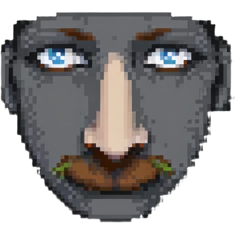 Simple nose pixel art emoji