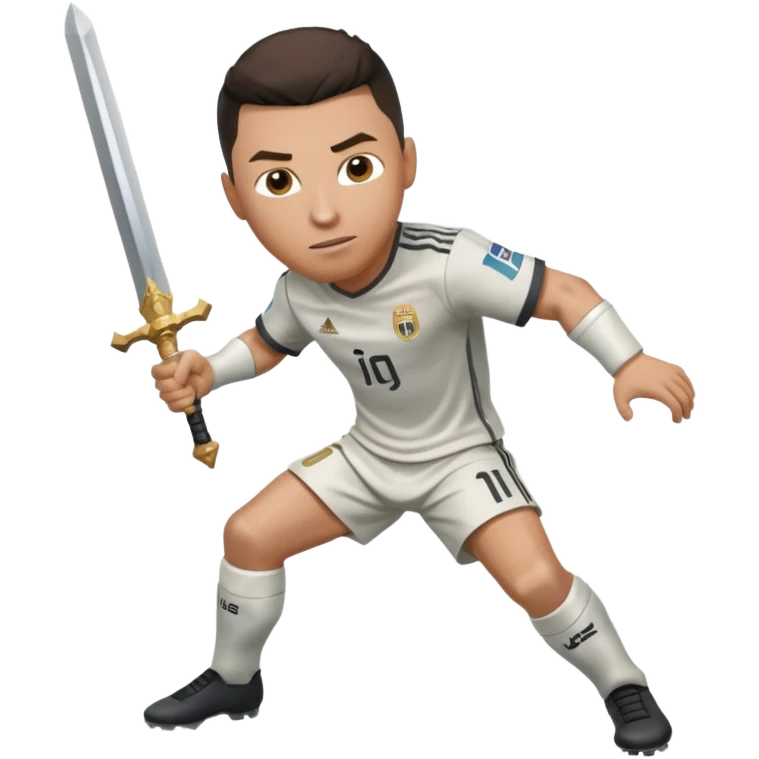 Ronaldo hit messi with sword emoji