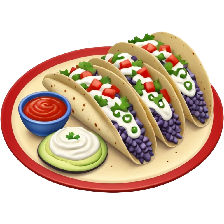 Un tacos bleu blanc rouge emoji
