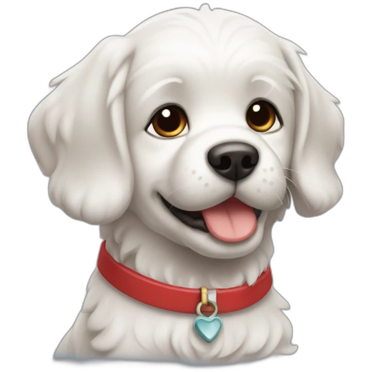 cachorro maltes navideño emoji
