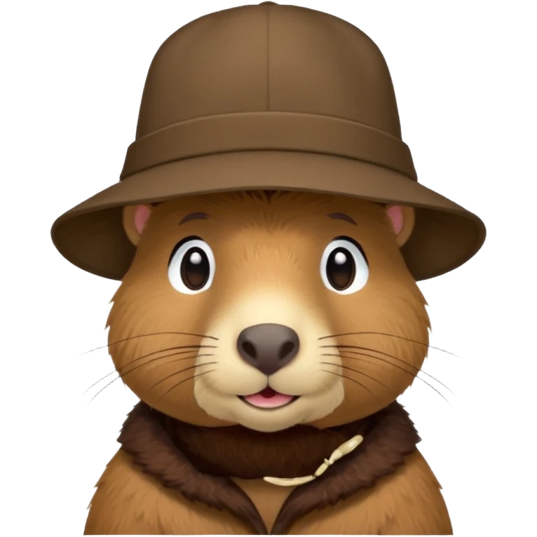 Capibara with a hat emoji