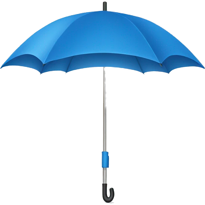 Blue umbrella emoji