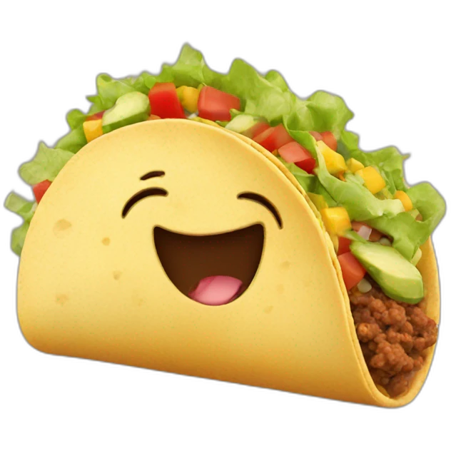 happy taco emoji