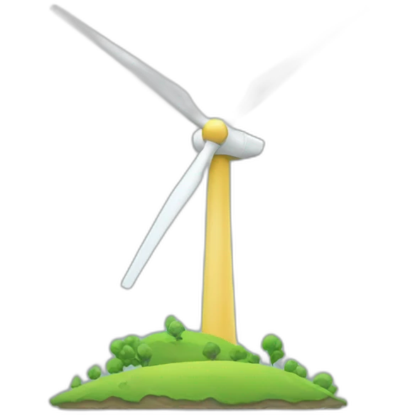 Wind turbine emoji