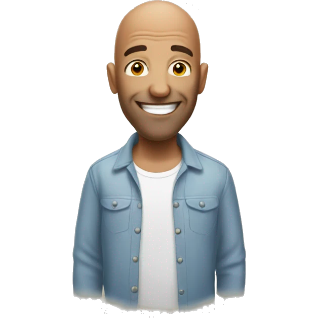bald man whailing emoji