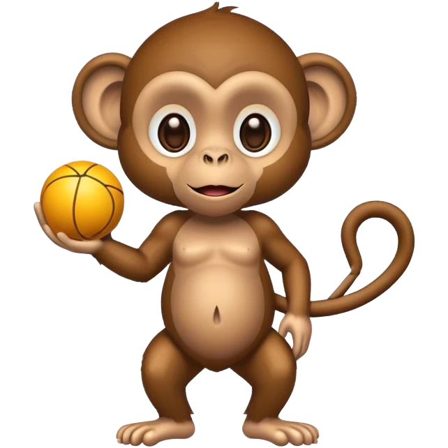 monkey with balls emoji