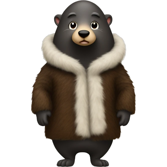 mole in a fur coat  emoji