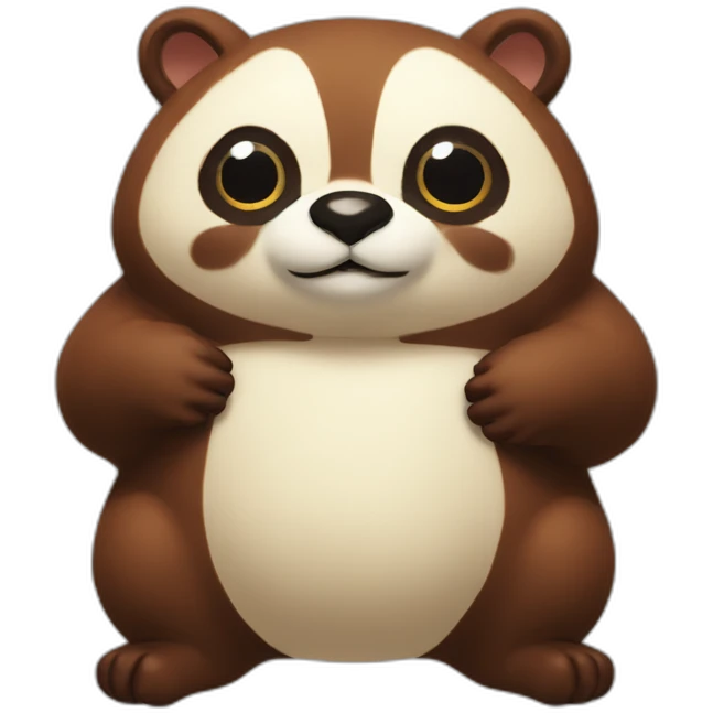 tanaka fat tanuki emoji