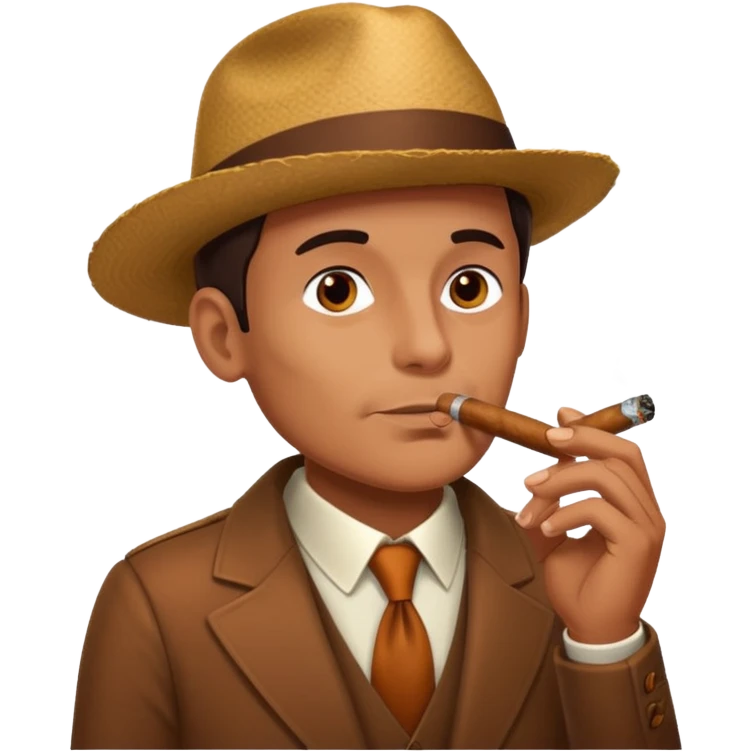 Man who is Mexican smoking a cigar  emoji