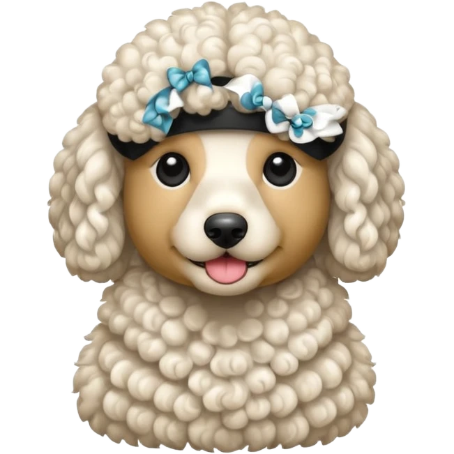 Perro caniche emoji