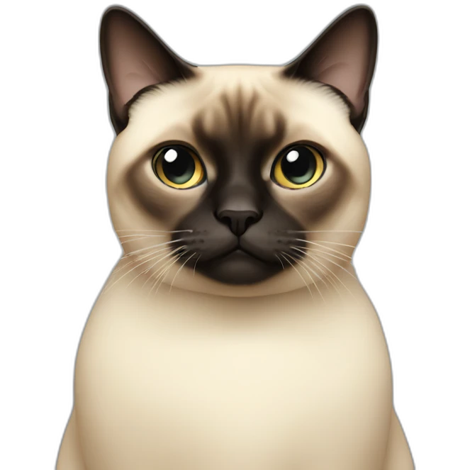 fat siamese emoji