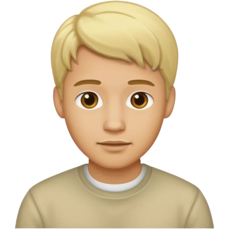 light skin man with blond hair  emoji