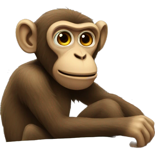 monkey watching tv emoji