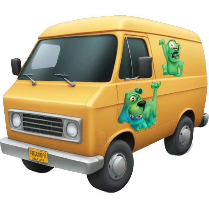 Scooby and the meddling kids monster van emoji