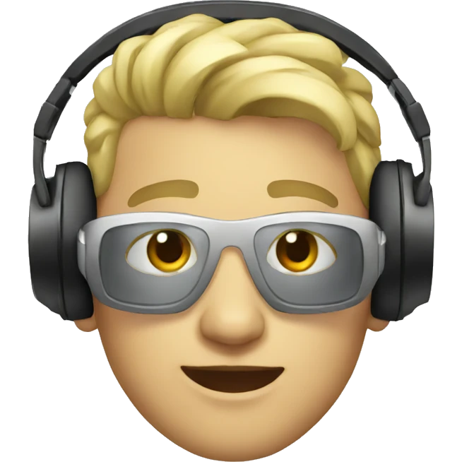 white DJ emoji