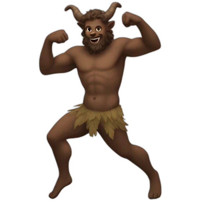 satyr dancing emoji