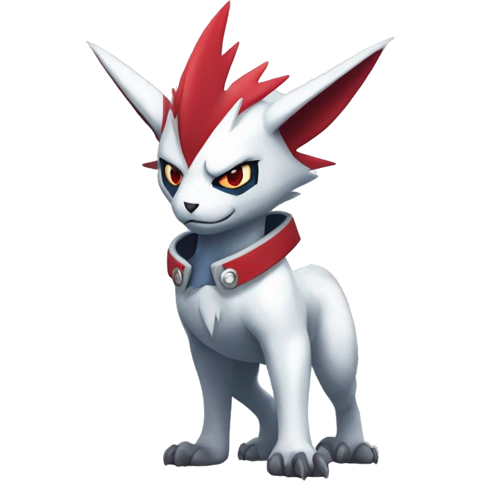 Cool Edgy Absol-Zangoose-Sneasel-Quilava with a collar on, full body emoji