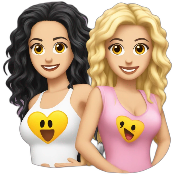 Shakira and katy perry emoji