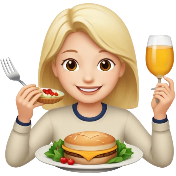 ALGUIEN SABOREANDO UNA COMIDA MUY RICA emoji