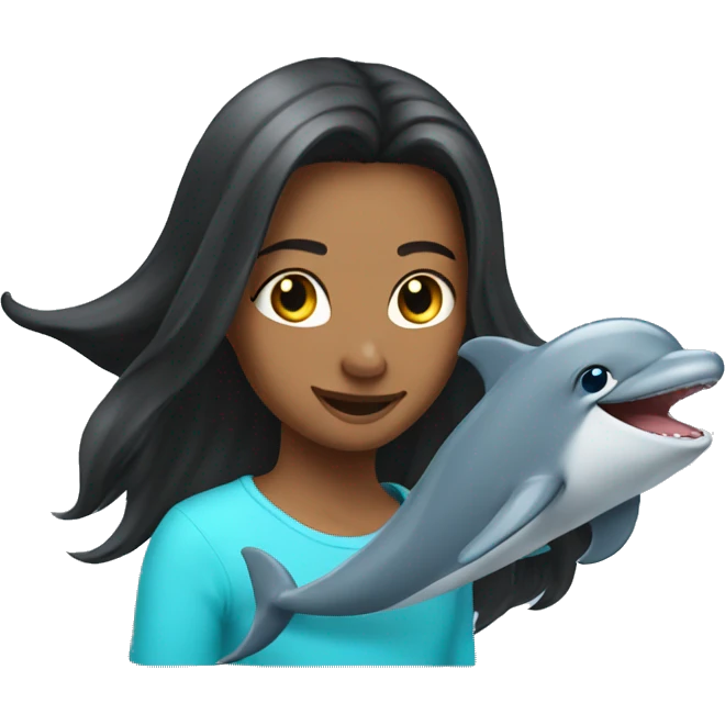 ailen with dolphin emoji