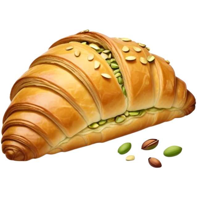 pistachio croissant  emoji