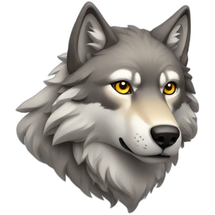 majestic wolf emoji