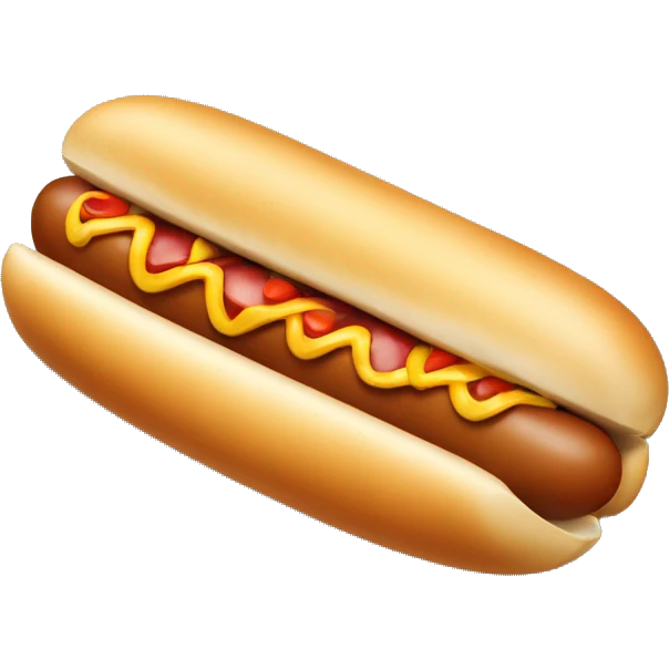 Dog on a hotdog emoji