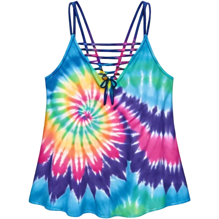 Moonlit weaves clothing strappy tie dye emoji