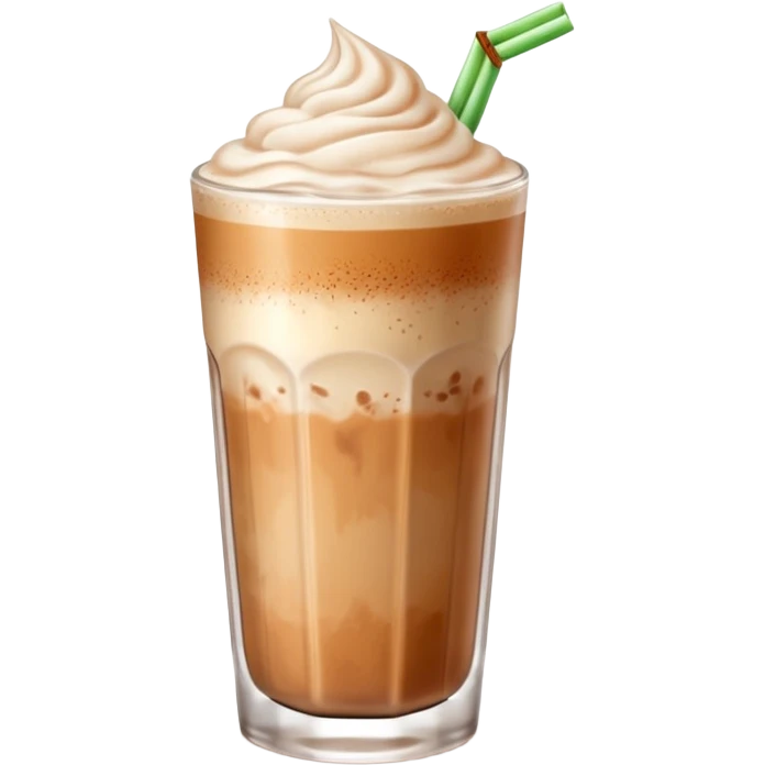 Iced chai latte emoji