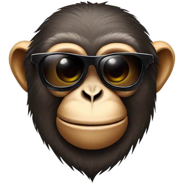 Monkey with sunglasses  emoji