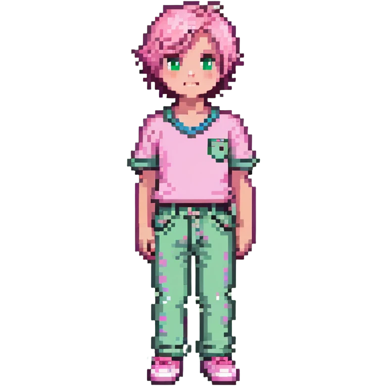 boy wearing pink pants emoji