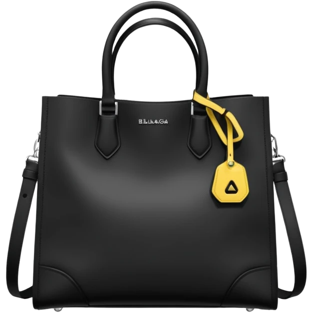city tote bag from Balenciaga black emoji