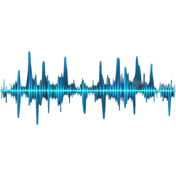 Sound waveform with vertical lines emoji
