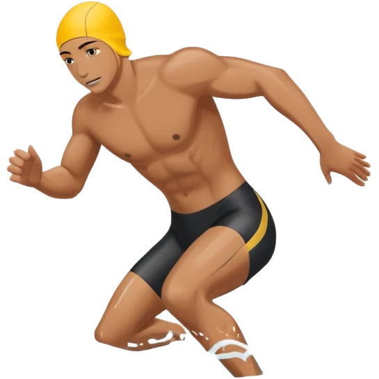 person swimming in water doing freestyle emoji
