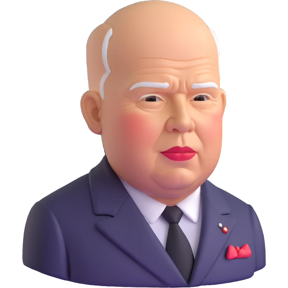 portrait of Nikita Khrushchev emoji