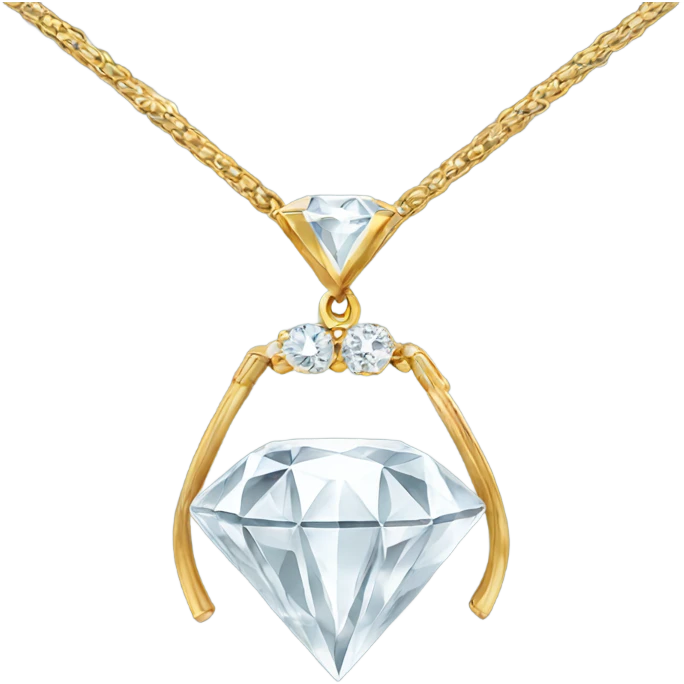 luxury diamond necklace  emoji