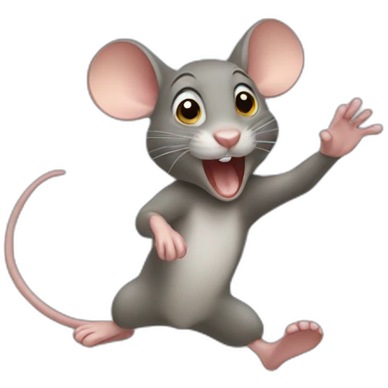 mouse jumping emoji