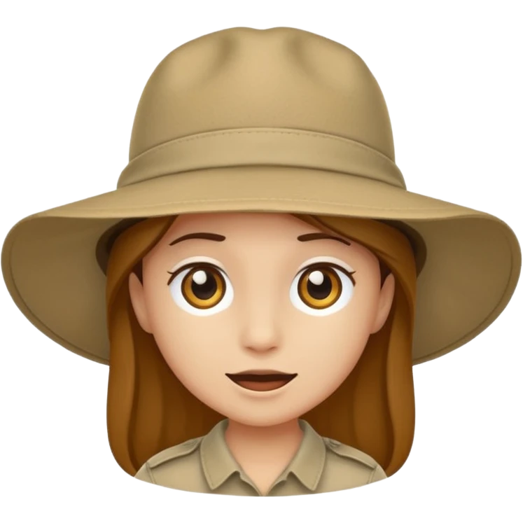 just safari hat no head emoji
