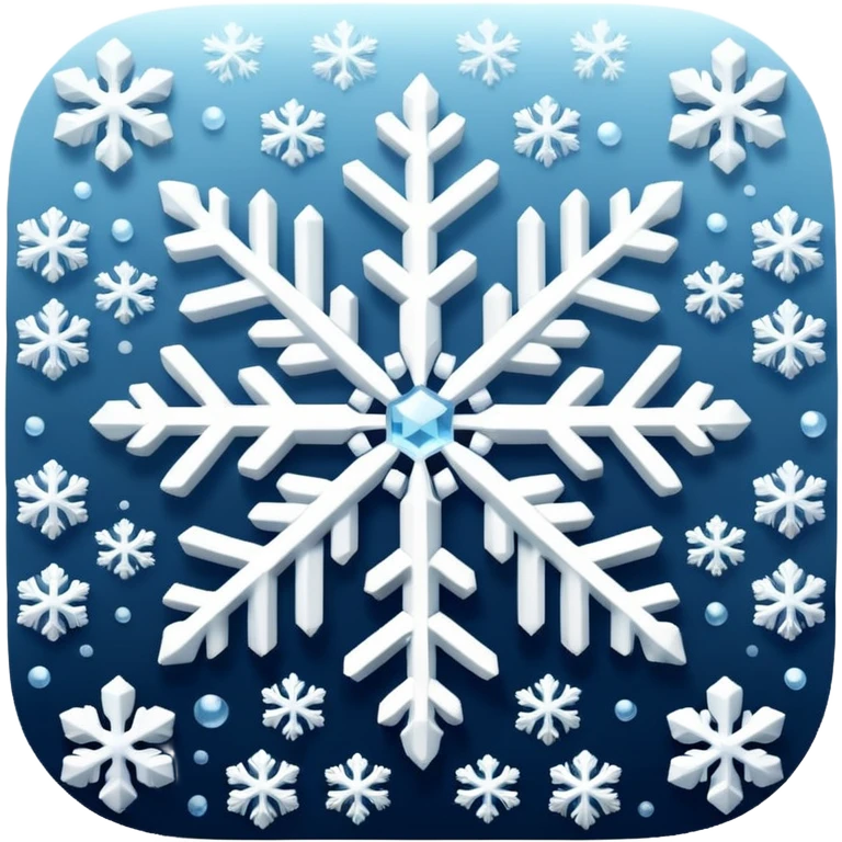 Snowflakes falling emoji