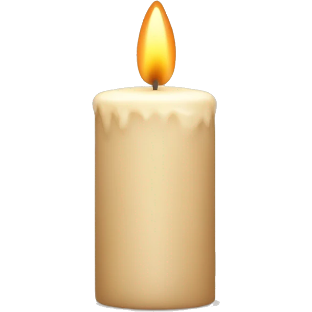 beige christmas candle emoji