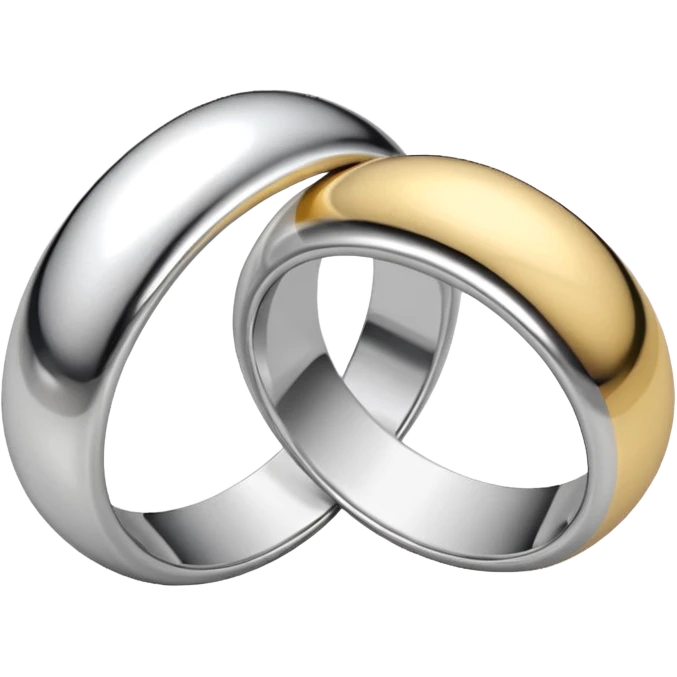 Silver wedding rings emoji