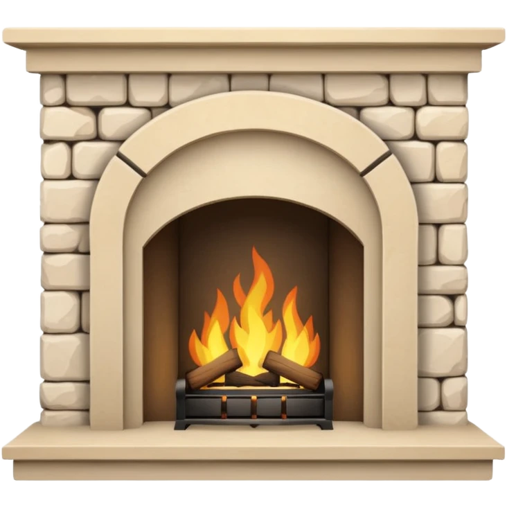 Pale beige Fireplace emoji