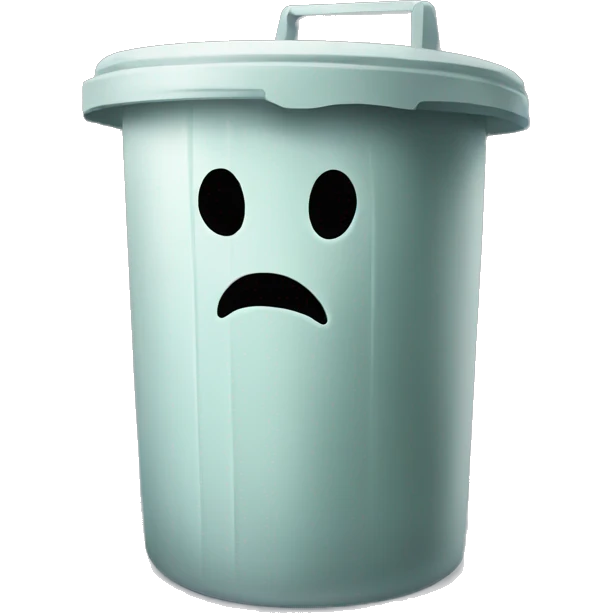 Trashcan ghost emoji