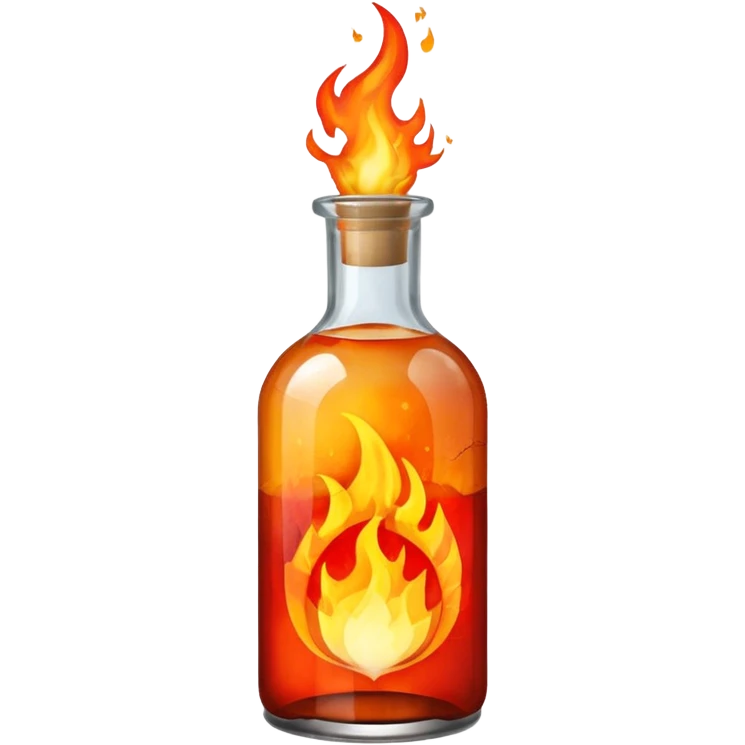 bottle on fire emoji
