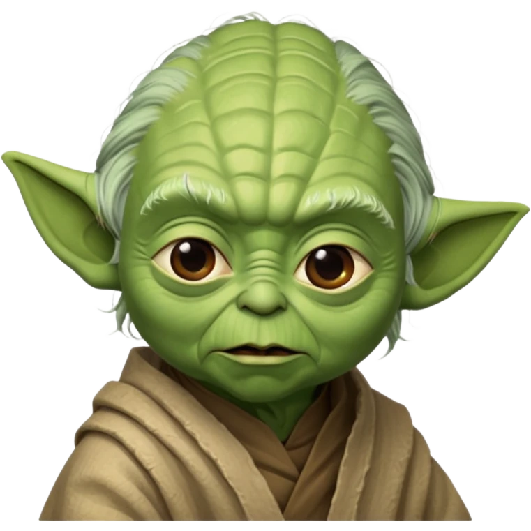 Yoda talking while facing to th right emoji