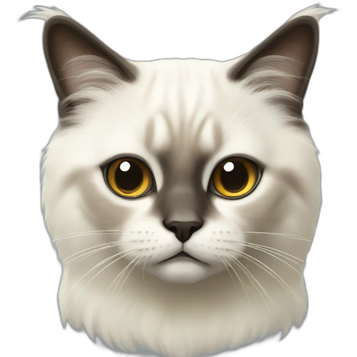 Sacred Birman cat emoji