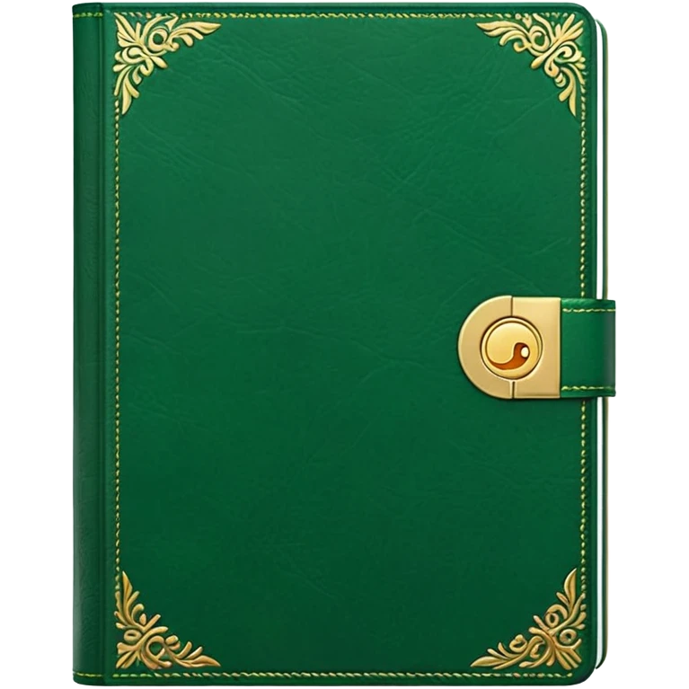 Aesthetic green note journal book emoji