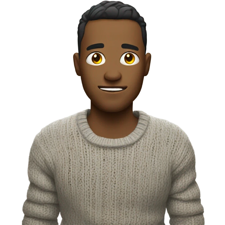 Ugly disgusting person wearing ripped sweater emoji